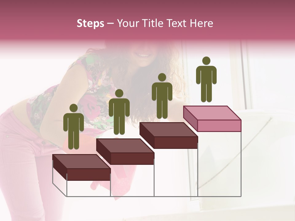 Smiling Woman Lady PowerPoint Template
