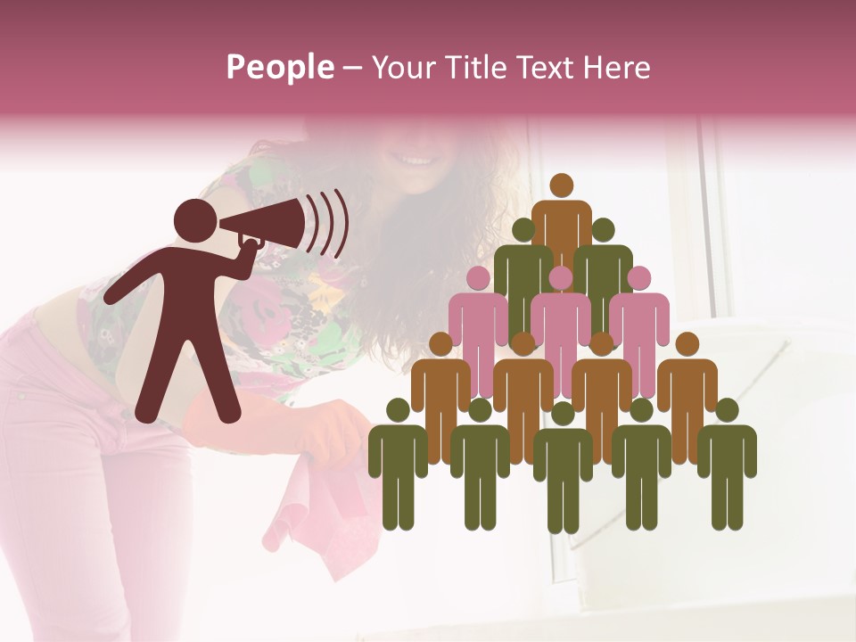 Smiling Woman Lady PowerPoint Template