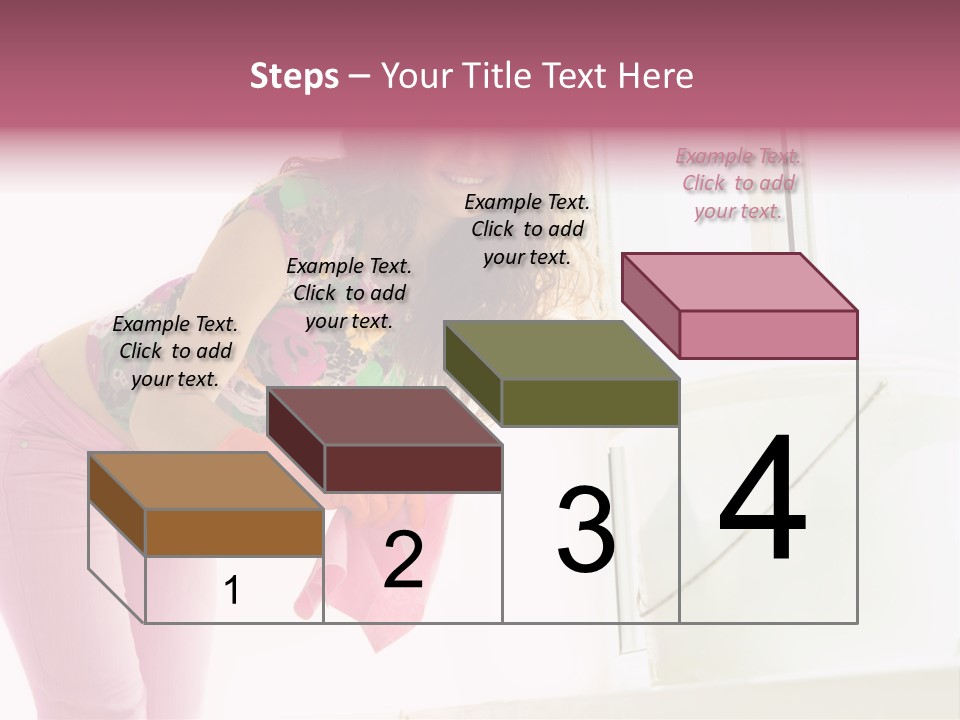 Smiling Woman Lady PowerPoint Template