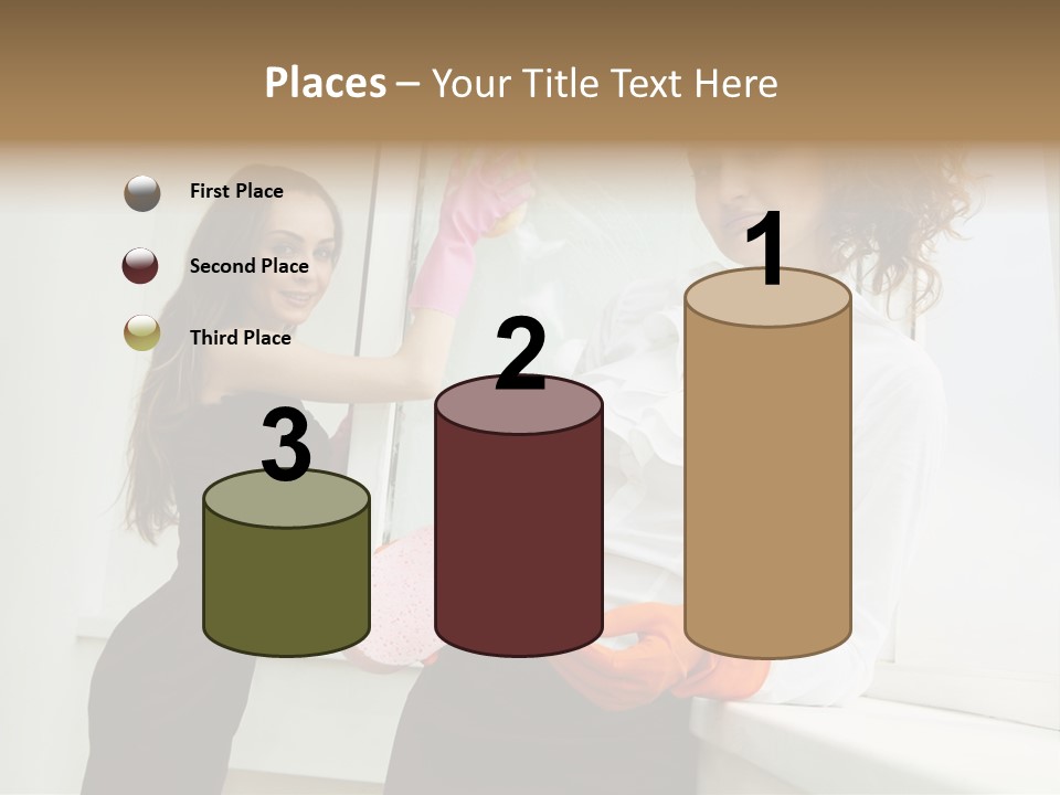 Glass Home Housekeeper PowerPoint Template