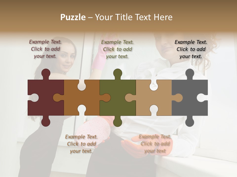 Glass Home Housekeeper PowerPoint Template