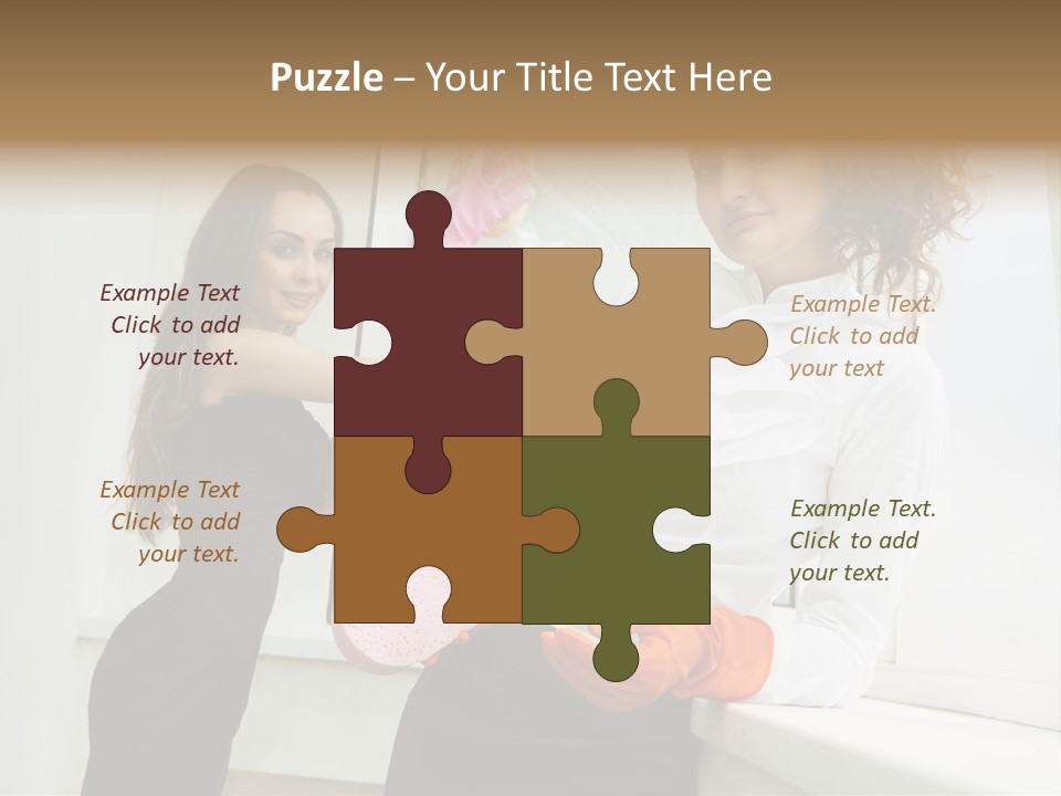 Glass Home Housekeeper PowerPoint Template