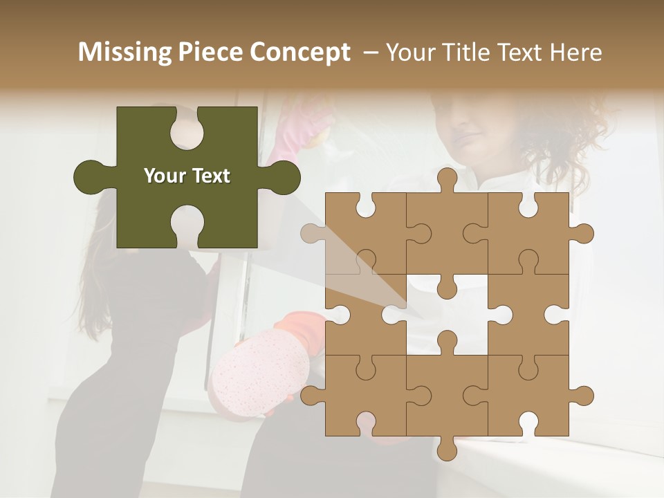 Glass Home Housekeeper PowerPoint Template