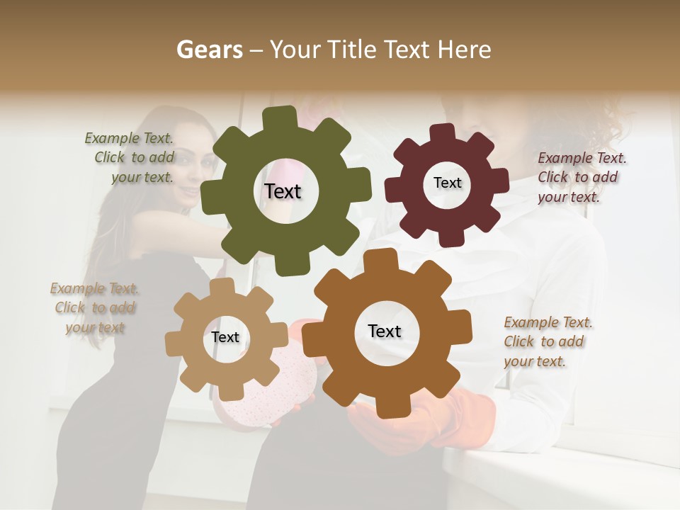 Glass Home Housekeeper PowerPoint Template