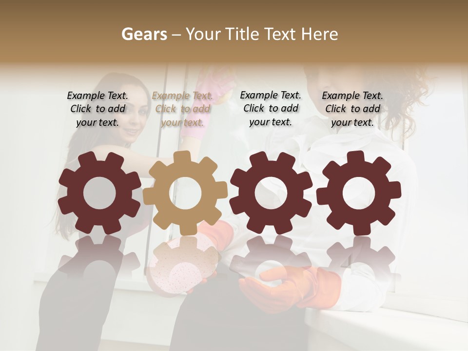 Glass Home Housekeeper PowerPoint Template