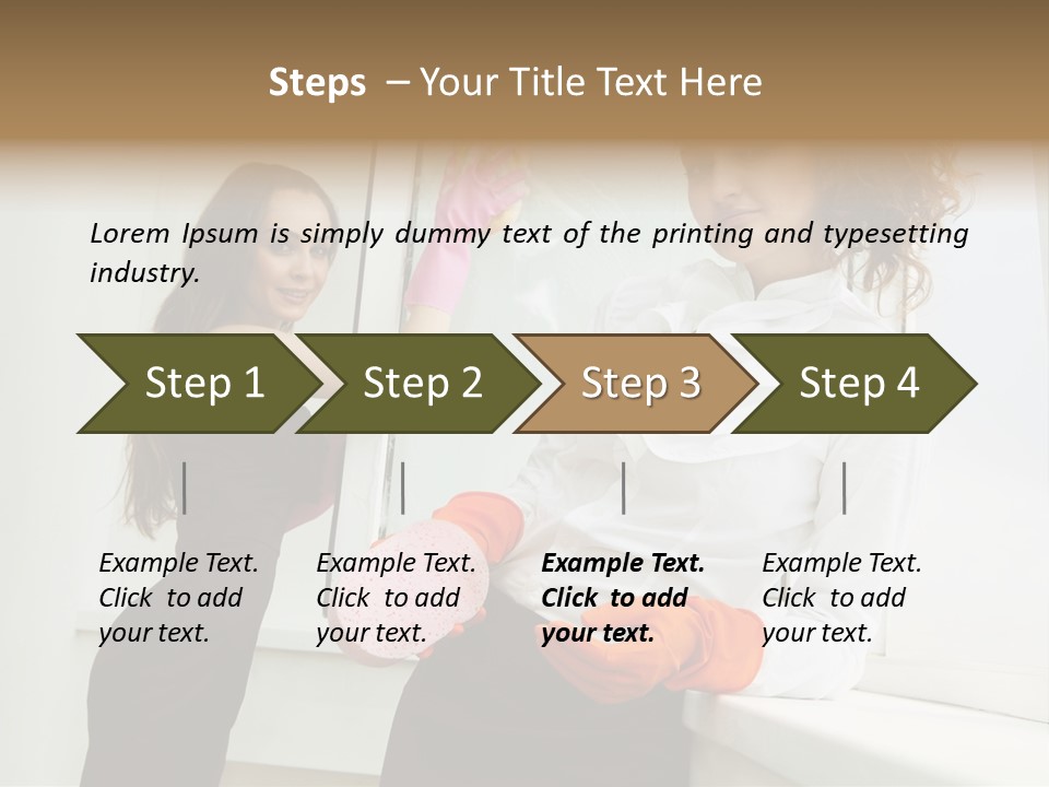 Glass Home Housekeeper PowerPoint Template