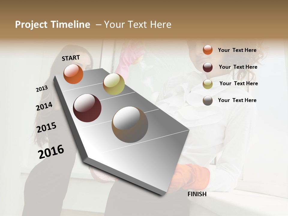 Glass Home Housekeeper PowerPoint Template