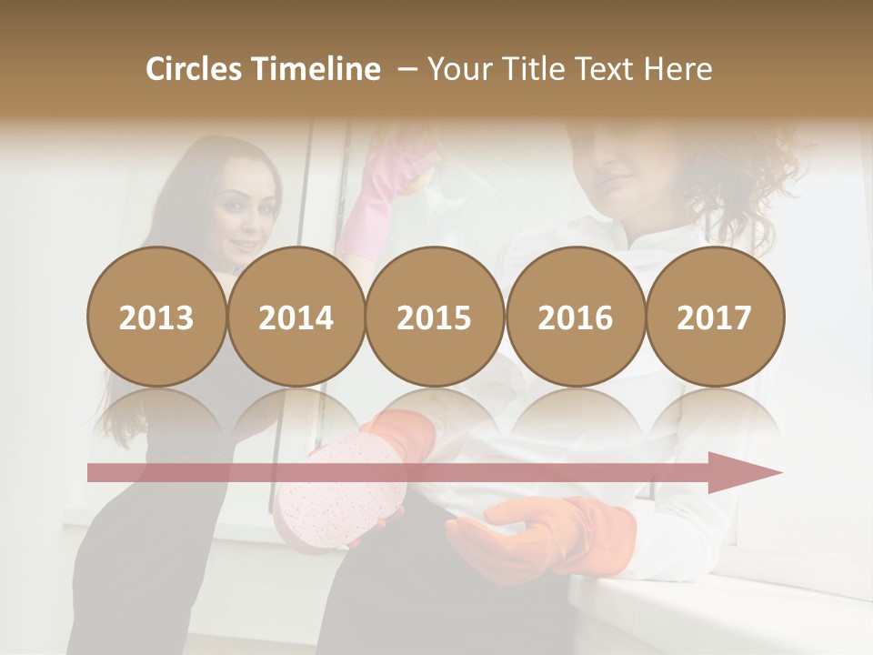 Glass Home Housekeeper PowerPoint Template