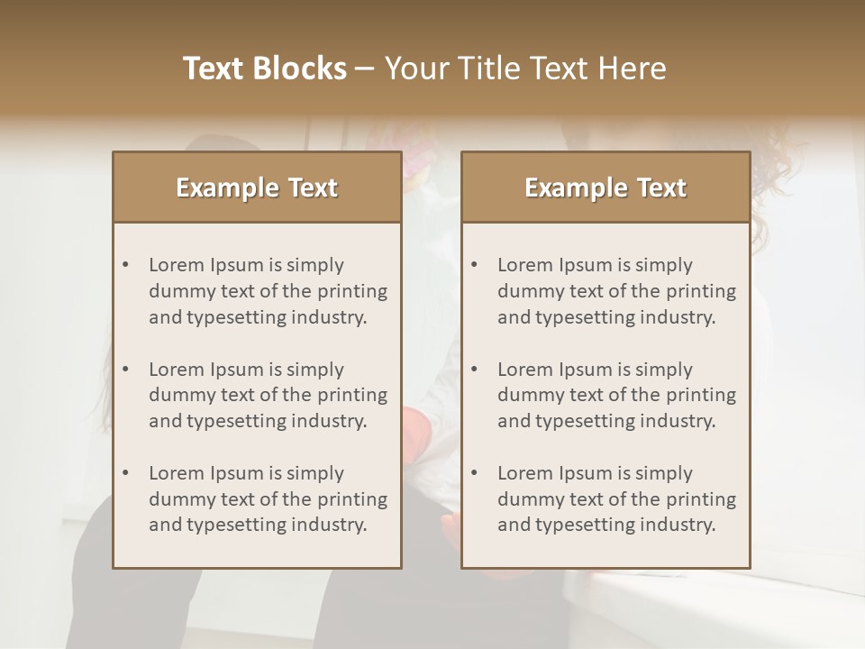 Glass Home Housekeeper PowerPoint Template