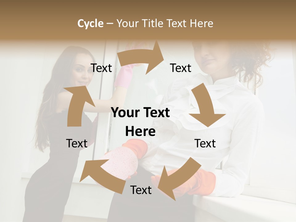 Glass Home Housekeeper PowerPoint Template