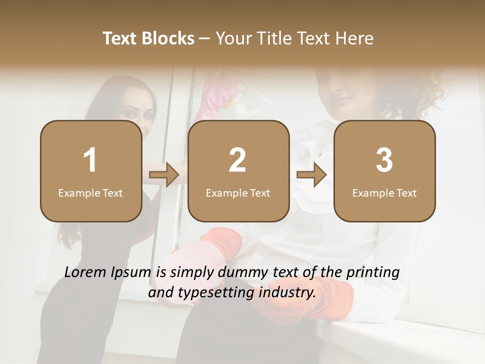 Glass Home Housekeeper PowerPoint Template