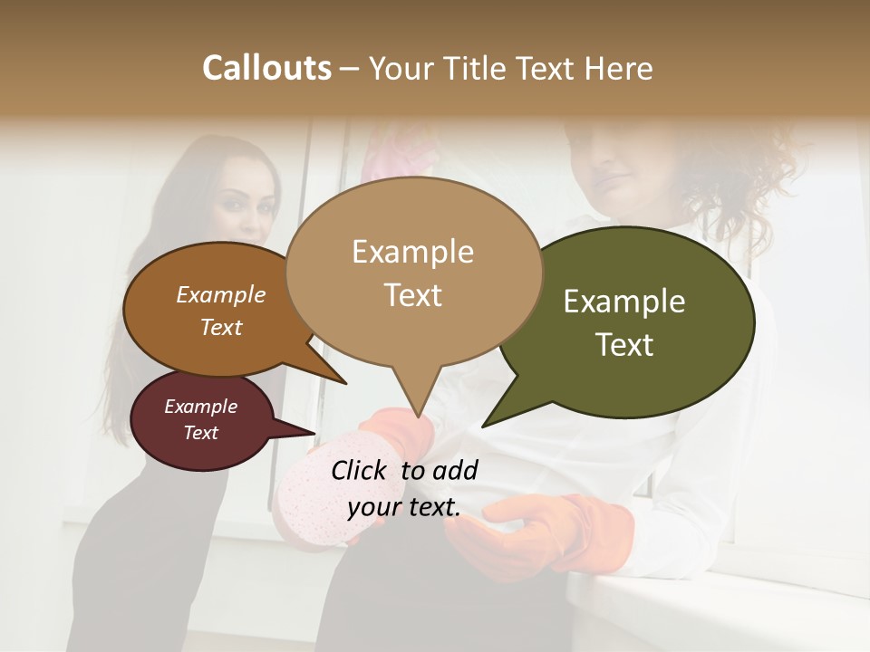 Glass Home Housekeeper PowerPoint Template