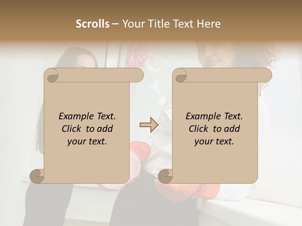 Glass Home Housekeeper PowerPoint Template