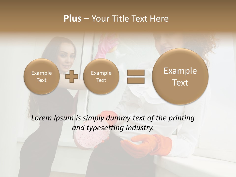 Glass Home Housekeeper PowerPoint Template