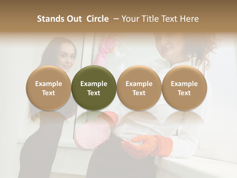 Glass Home Housekeeper PowerPoint Template