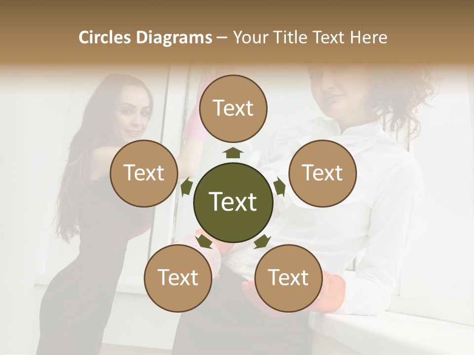 Glass Home Housekeeper PowerPoint Template