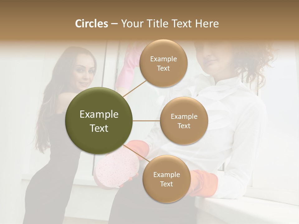 Glass Home Housekeeper PowerPoint Template