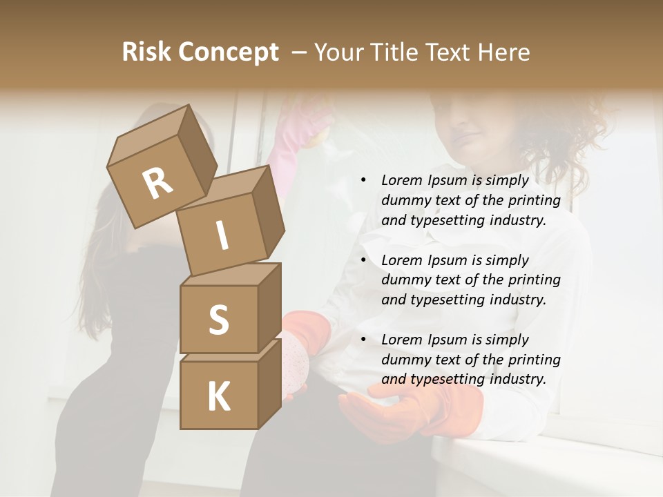 Glass Home Housekeeper PowerPoint Template