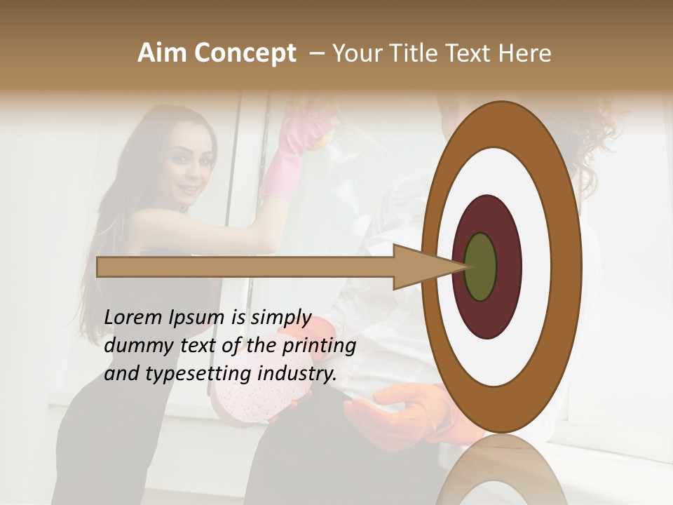 Glass Home Housekeeper PowerPoint Template