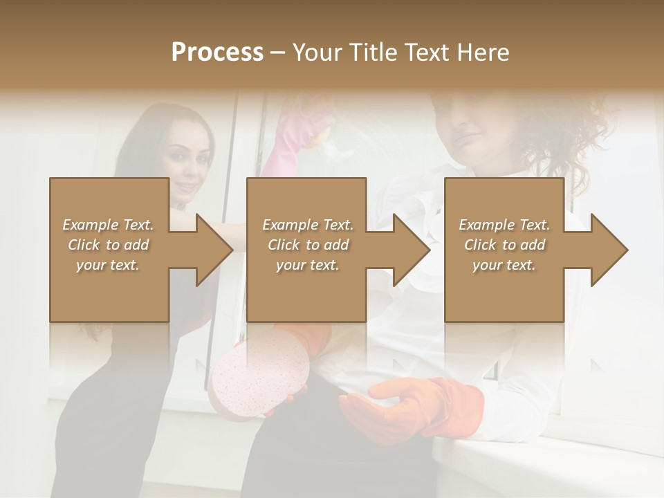 Glass Home Housekeeper PowerPoint Template