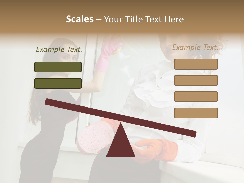 Glass Home Housekeeper PowerPoint Template