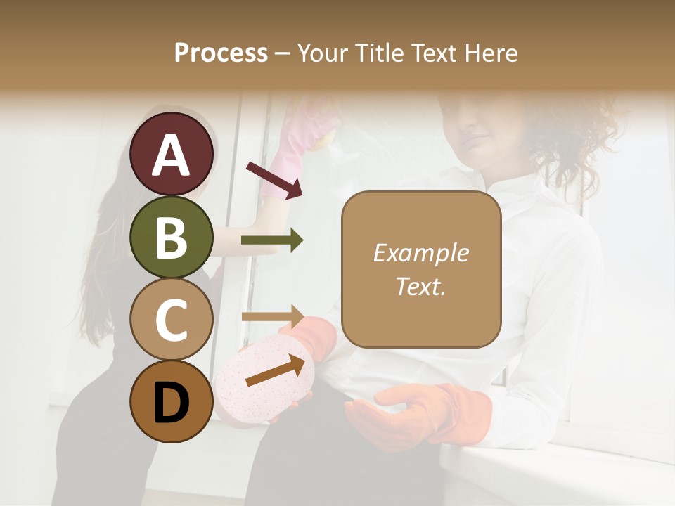 Glass Home Housekeeper PowerPoint Template