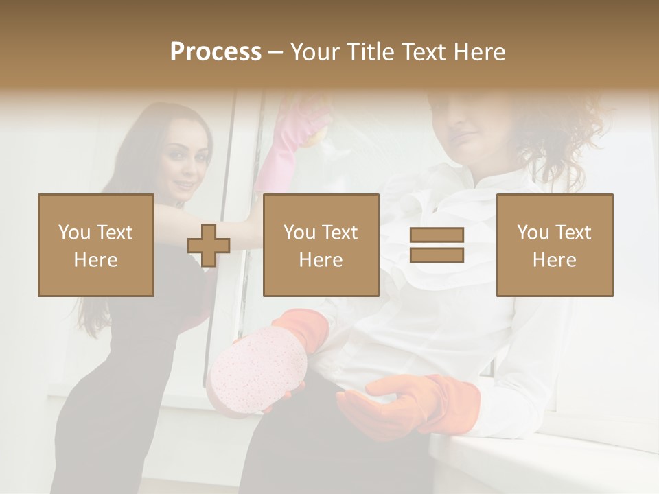 Glass Home Housekeeper PowerPoint Template
