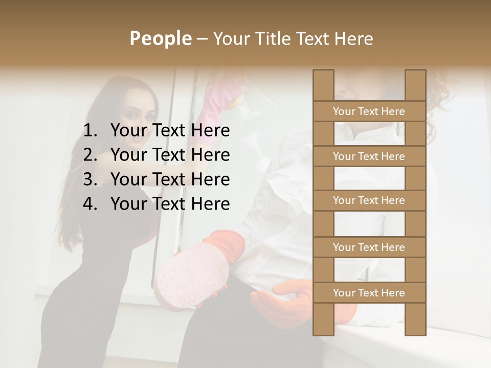 Glass Home Housekeeper PowerPoint Template