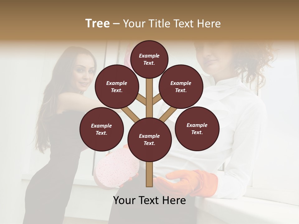 Glass Home Housekeeper PowerPoint Template