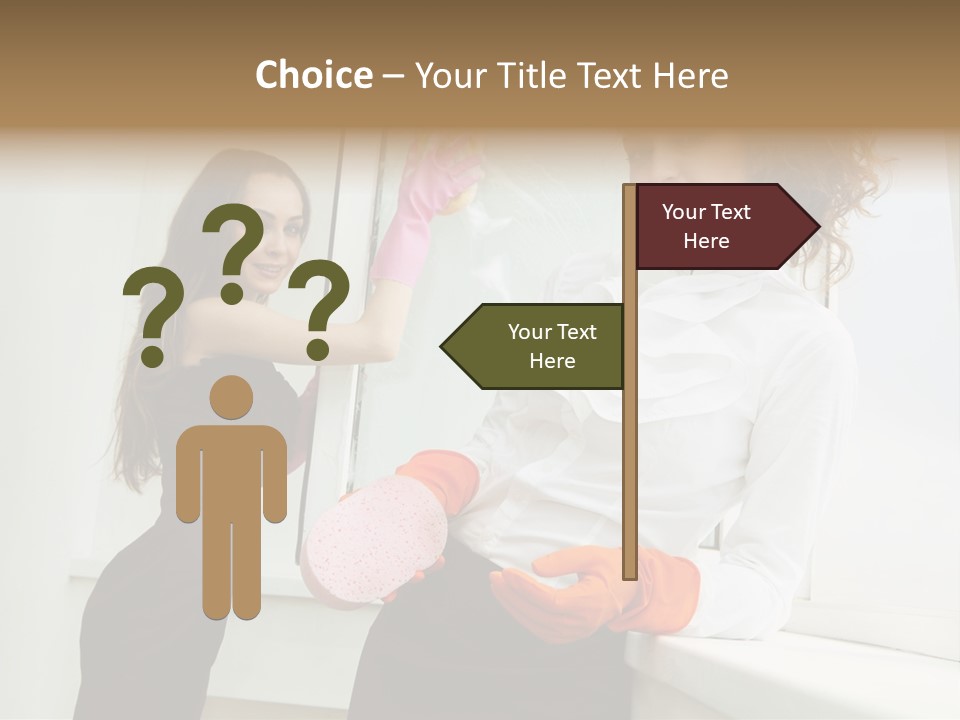 Glass Home Housekeeper PowerPoint Template