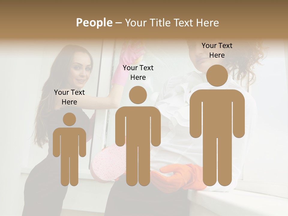 Glass Home Housekeeper PowerPoint Template