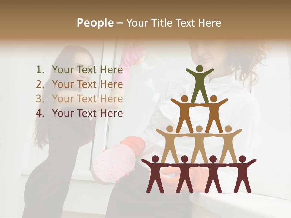 Glass Home Housekeeper PowerPoint Template