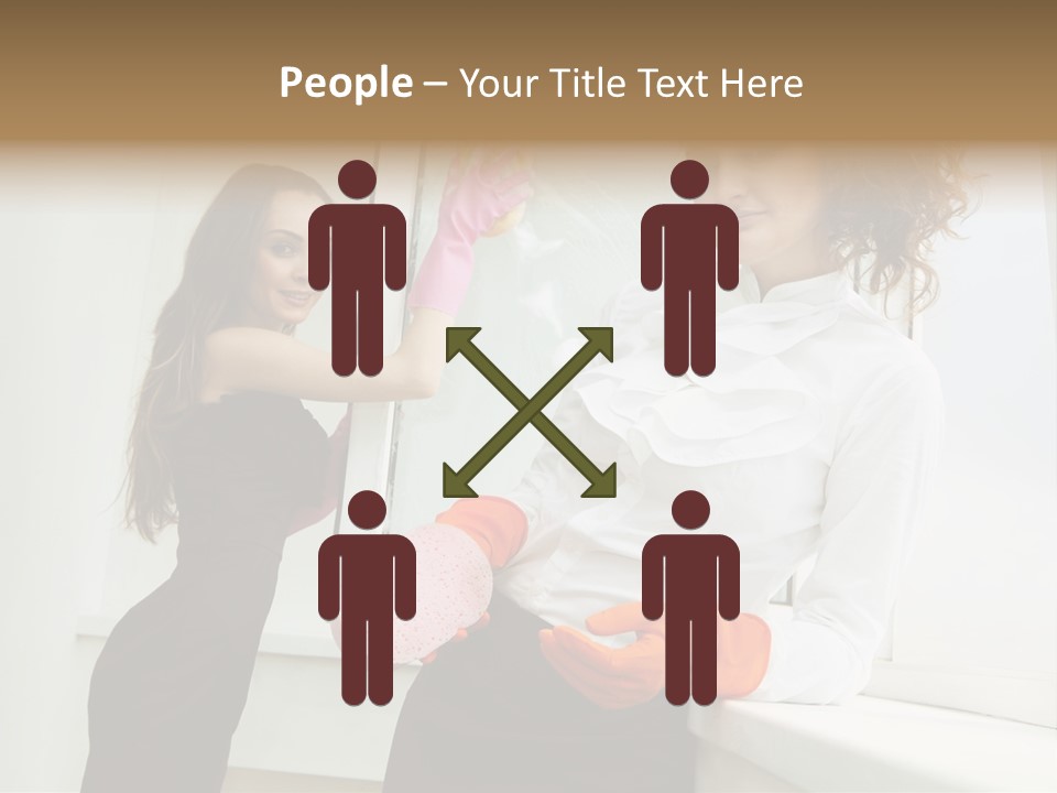 Glass Home Housekeeper PowerPoint Template