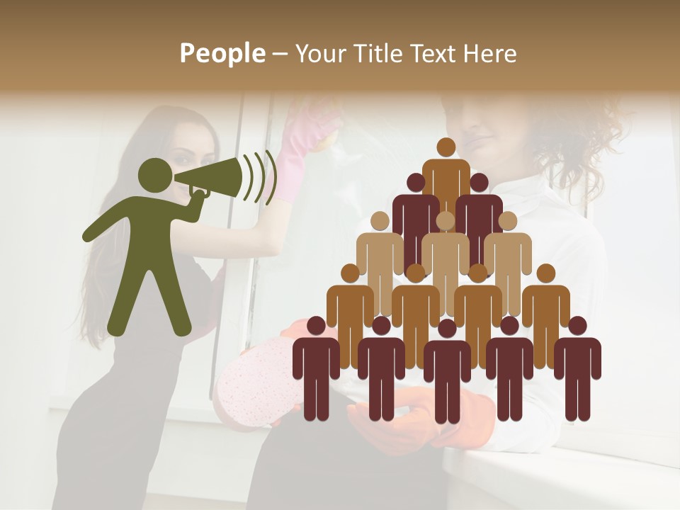 Glass Home Housekeeper PowerPoint Template