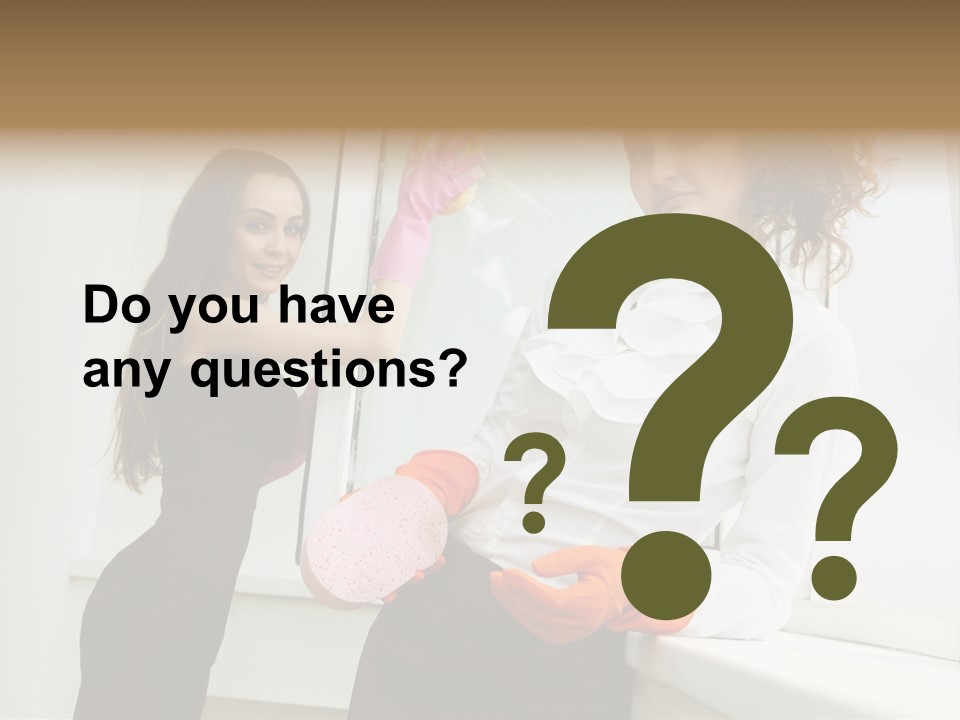 Glass Home Housekeeper PowerPoint Template