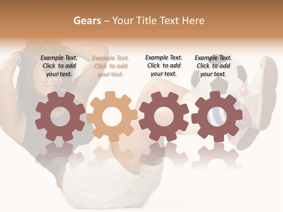 Active Healthcare Posing PowerPoint Template