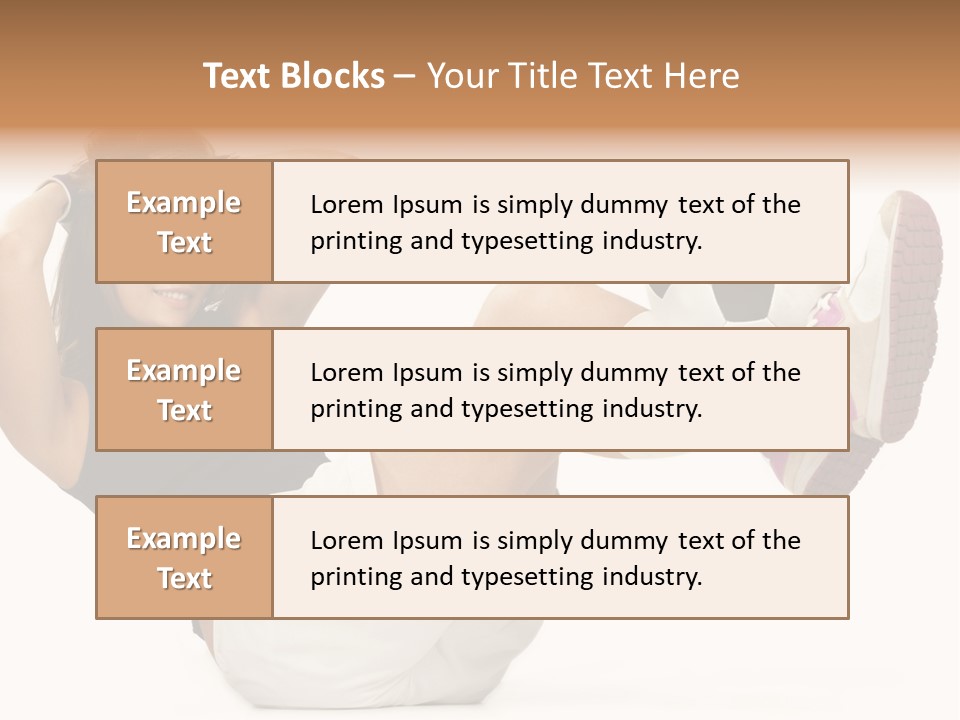 Active Healthcare Posing PowerPoint Template