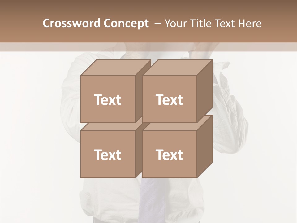 Blank Unkempt Man PowerPoint Template