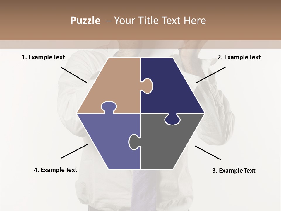 Blank Unkempt Man PowerPoint Template