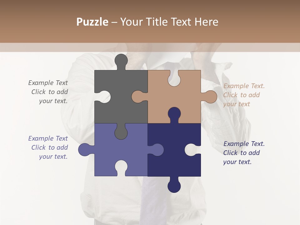 Blank Unkempt Man PowerPoint Template