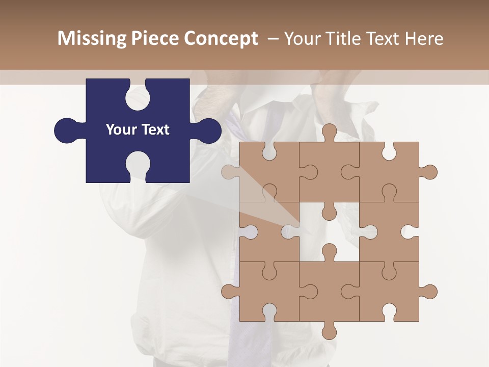 Blank Unkempt Man PowerPoint Template