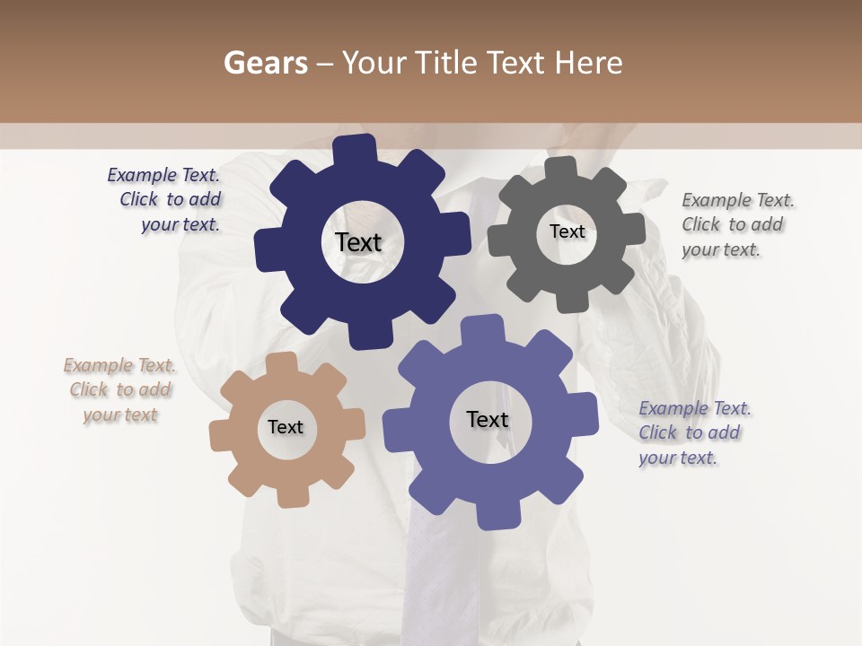 Blank Unkempt Man PowerPoint Template