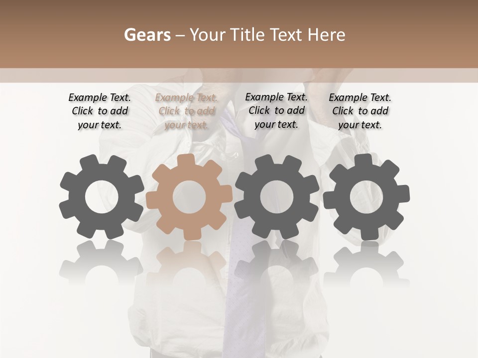 Blank Unkempt Man PowerPoint Template