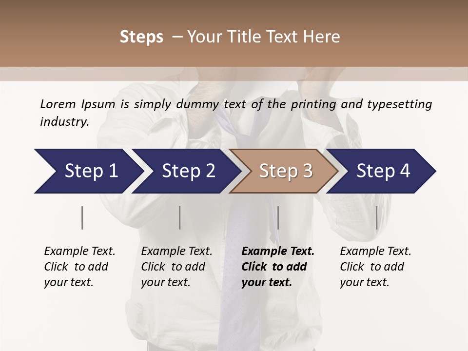 Blank Unkempt Man PowerPoint Template