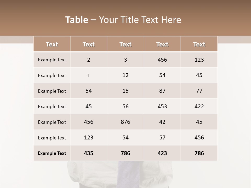 Blank Unkempt Man PowerPoint Template