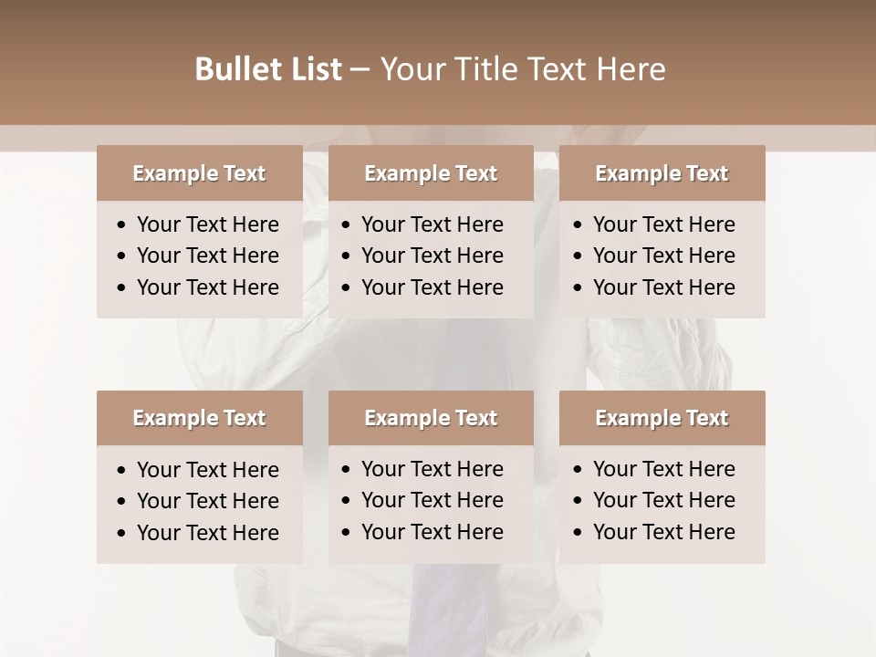 Blank Unkempt Man PowerPoint Template