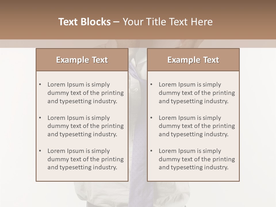 Blank Unkempt Man PowerPoint Template