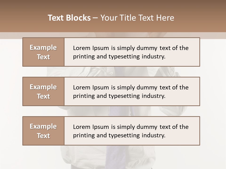 Blank Unkempt Man PowerPoint Template