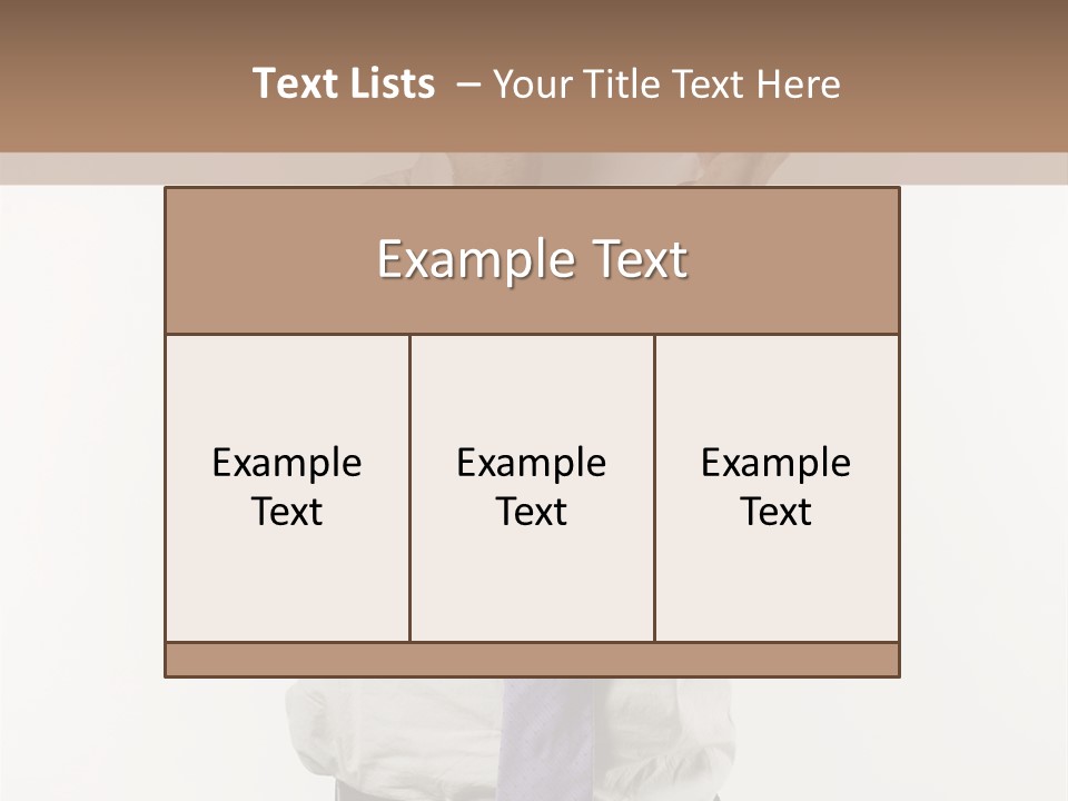 Blank Unkempt Man PowerPoint Template
