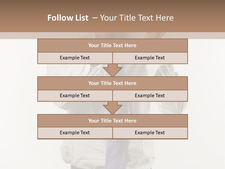 Blank Unkempt Man PowerPoint Template